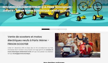 Vente de scooters et motos électriques neufs à Paris 14