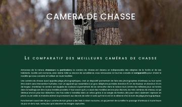 Caméra De Chasse , guide  d'information sur les caméras de chasse