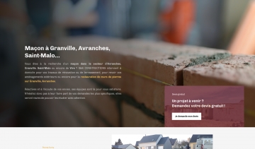 G&S Constructions: Entreprise de maçonnerie sur Avranches, Granville