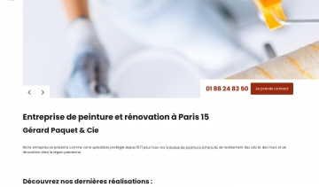 Gérard Paquet et Cie, spécialiste des travaux de peinture et de rénovation à Paris 15