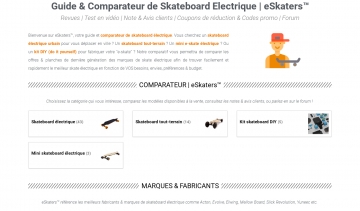 Comparatif de skateboard électrique