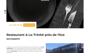 ACCOSSATO : votre restaurant à La Trinité près de Nice