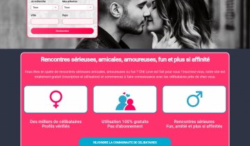 Chti-love, plateforme web pour faire des rencontres sérieuses gratuitement