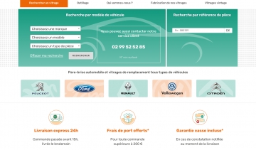 Monparebrise.com, vente de pare-brise et vitrage de toutes les marques