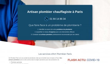 Art Plomberie Paris, votre plombier parisien
