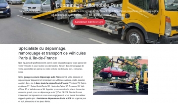 Dépannage Automobile Paris, entreprise de dépannage et remorquage de véhicules sur Paris