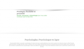 Psychologika, le spécialiste de la consultation psychologique à distance