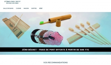 ZÉRO DÉCHET : boutique de vente des produits écologiques