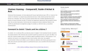 Izi chaise gaming, guide web pour bien choisir votre chaise gaming