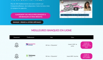 Comparateurbanque.com, outil de comparaison des banques et des assureurs