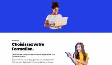 Weformation, portail web de votre centre de formation community manager