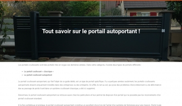 Guide pratique sur le portail autoportant