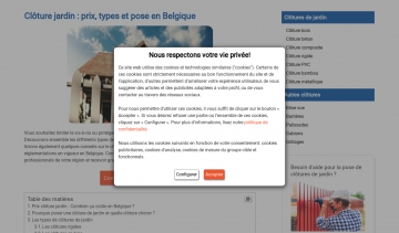 clotures-jardin.be, meilleur site dédié aux clôtures de jardin sur-mesure 