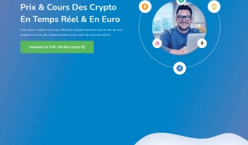 Découvrez le cours en euro des meilleures cryptomonnaies