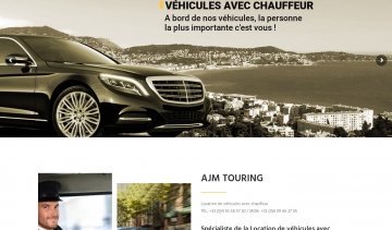 Ajm-touring.com : guide internet de Ajm Touring, votre service de location de véhicules avec chauffeur sur la Côte d'Azur