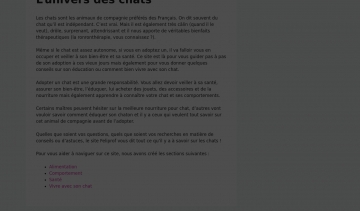 Tout savoir sur les chats et leur comportement