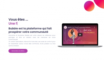 Bubble: pour une bonne plateforme pour votre communauté