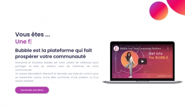 Bubble: pour une bonne plateforme pour votre communauté