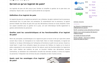 Logiciel de paie: tout pour faire le bon choix