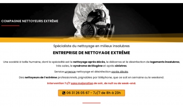 Compagnie Nettoyeurs Extrême, votre spécialiste en nettoyage après décès