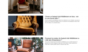 Site d’informations et de conseils pour l’achat d’un fauteuil Club Middletown