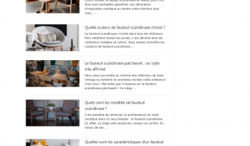 Votre site d’informations sur les fauteuils scandinaves