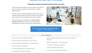 Entreprisenettoyage.pro, le guide sur l’entretien des bureaux et les sociétés de nettoyage