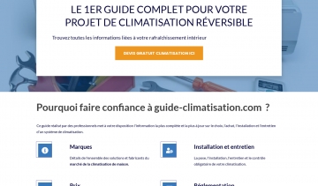 Guide-climatisation.com, guide web pour tout savoir sur les meilleurs climatiseurs du moment 