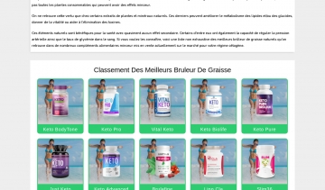 Les meilleurs brûleurs de graisse naturels pour votre régime cétogène