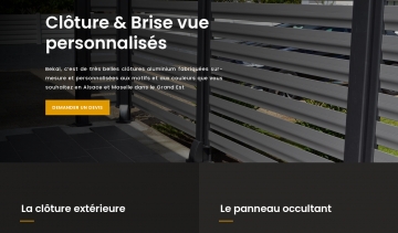 Installateur de brise-vue et clôture en aluminium sur mesure en Alsace