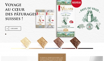 Villars, boutique de vente des chocolats suisses