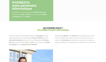 1FOPRESTA : entreprise de maintenance et de dépannage en informatique