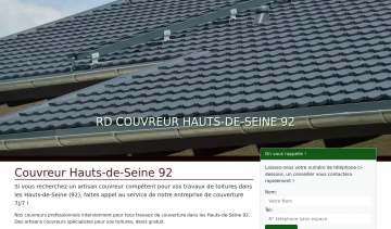 Rd-couvreur, guide web de l'une des meilleures entreprises de couverture dans les Hauts-de-Seine (92)