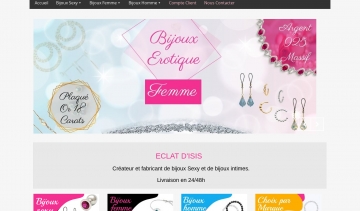 Eclat d'Isis, la boutique des bijoux sexy et intimes