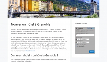 Hôtel Grenoble, trouvez votre gîte à Grenoble