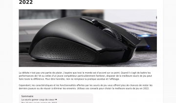 Guide et comparatif des meilleurs souris gamer