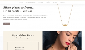 bijoux plaqués or Oriana France