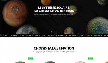 Stellar lab, distributeur de globes 3D du système solaire