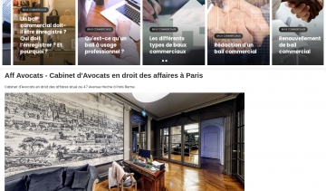 Cabinet d’avocats en droit des affaires et droit immobilier à Paris