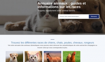 Annuaire Animaux, le guide sur les animaux de compagnie