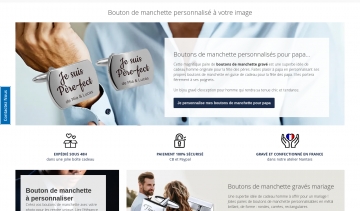 Smart-manchette, personnalisation de boutons de manchette