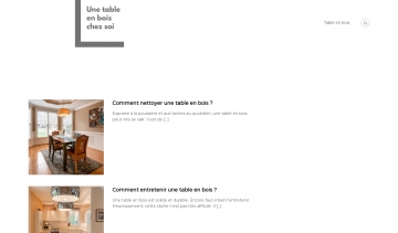 Blog pour avoir des conseils sur les tables en bois chez soi