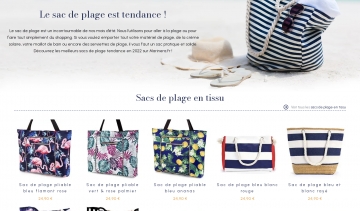 Marinera, la boutique en ligne des sacs de plage de qualité