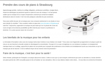 Cours de piano dans la ville de Strasbourg