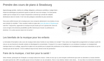 Cours de piano dans la ville de Strasbourg