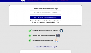 Obtenir facilement le certificat de non gage sur cette plateforme