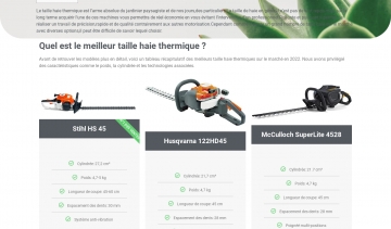 Guide d’achat et comparatif des tailles haie thermiques 