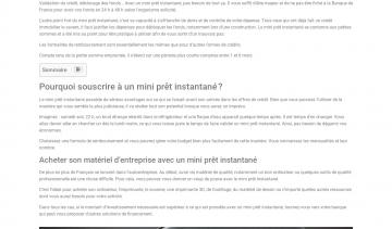 Mini Prêt Instantané, toutes les informations sur ce type de crédit 