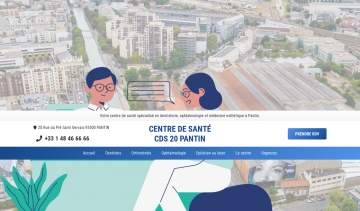 CDS 20 Pantin : centre de santé pour des soins dentaires et oculaires