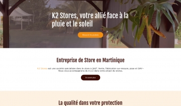 K2 Stores : Fabricant et installateur de store en Martinique